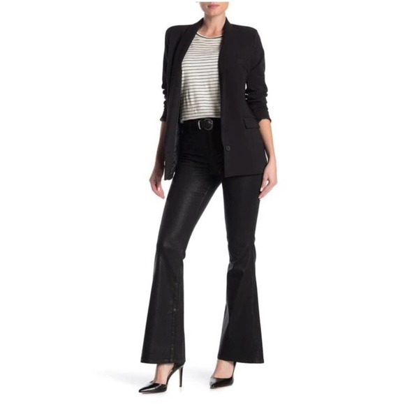 Sanctuary blackHigh Rise Demi Boot Coated Jeans Sz.26 NWT - Picture 2 of 7